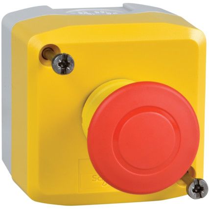 Push Button, Emergency Stop Control Station, 1 NC