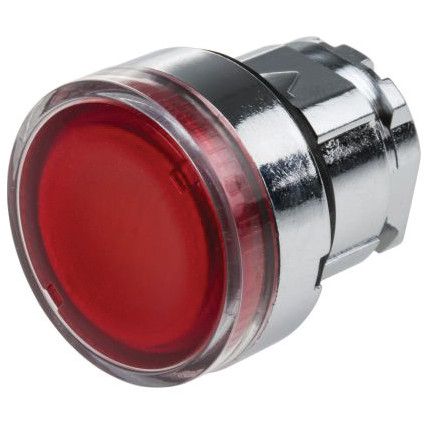 Push Button, Red Head Only, For BA9 Bulbs