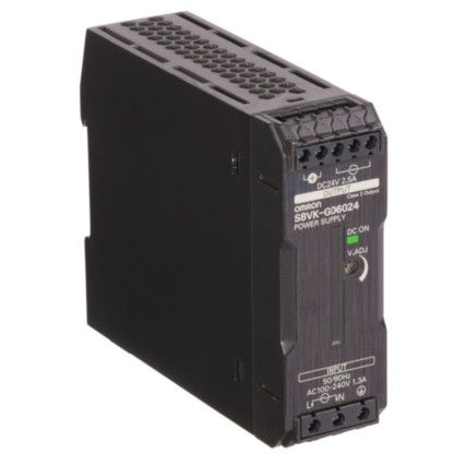 Book type power supply, Pro, 60 W, 24VDC, 2.5A, DIN rail mounting