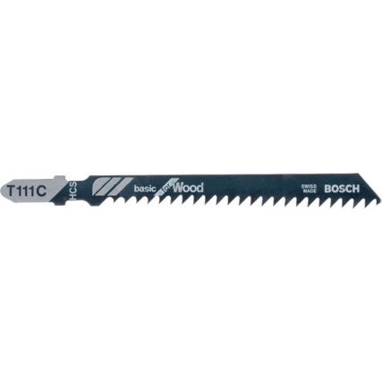 T111 C Basic for Wood Jigsaw Blades - 2 608 630 033 Pk-5
