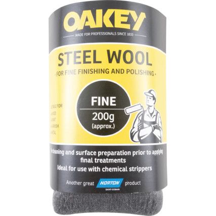 Steel Wool, 0 - Fine, 200g, Pack