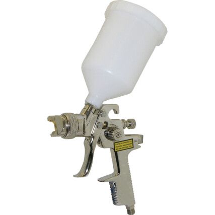 Gravity Spray Gun, 0.6ltr Capacity, For use with Water Based Paints