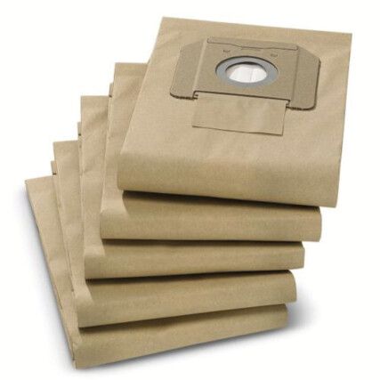 6.907-479.0 Paper Filter Bags, Pack of 5