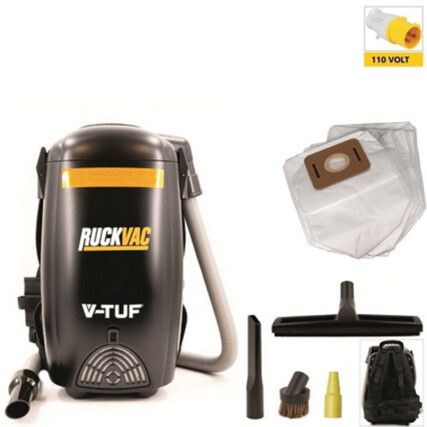 RUCKVAC-110 Back Pack Vacuum Cleaner 110 V, 1.4 W, Dust Class H