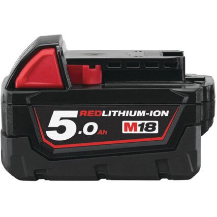 M18B5, Battery Pack, Lithium-ion, 18V, 5.0Ah
