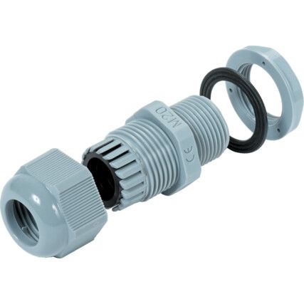 Cable Glands Grey Nylon, With M16 Thread (Pk-10)