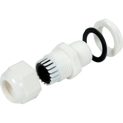 Cable Glands White Nylon, With M16 Thread (Pk-10)