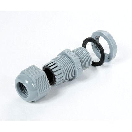 Cable Glands Grey Nylon, With M20 Thread (Pk-10)