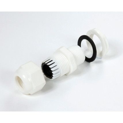 Cable Glands White Nylon, With M20 Thread (Pk-10)