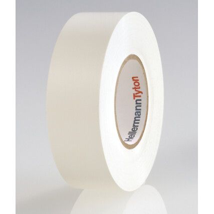 HelaTape Flex 15 Electrical Tape, Vinyl, White, 19mm x 20m, Pack of 10
