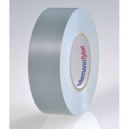 HelaTape Flex 15 Electrical Tape, Vinyl, Grey, 19mm x 20m, Pack of 10