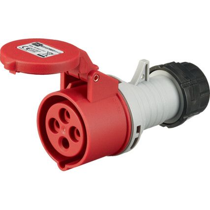 Industrial Connector, IP Rated Socket - 415V, 3P+E