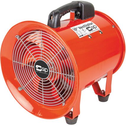 10" Portable Ventilator Fan, 230V, 2700m³/hr Airflow