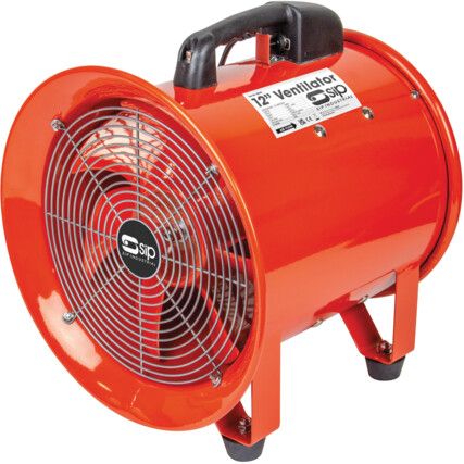 12" Portable Ventilator Fan, 230V, 3900m³/hr Airflow