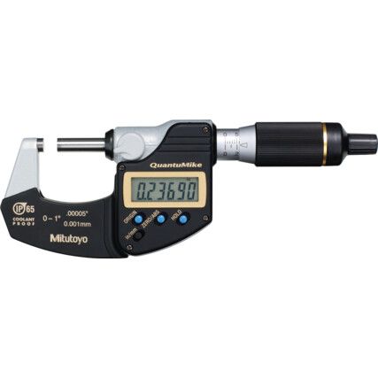 Micrometer, Digimatic Quantum IP65 293-185-30 0-25mm / 0-1"