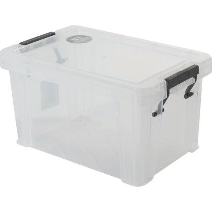 Storage Box with Lid, Clear, 200x130x110mm, 1.7L