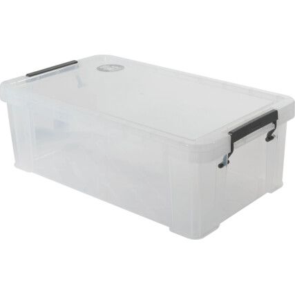 Storage Box with Lid, Clear, 350x190x120mm, 5.8L