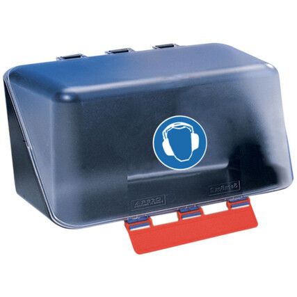 Mini Storage Box, Plastic, Grey/Transparent, 150mm,