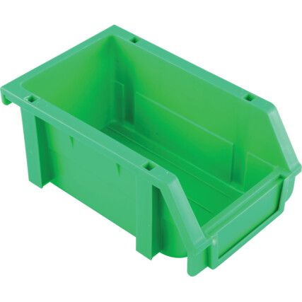 Storage Bins, Plastic, Green, 100x160x74mm
