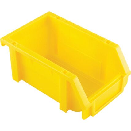 Storage Bins, Plastic, Yellow, 100x160x74mm