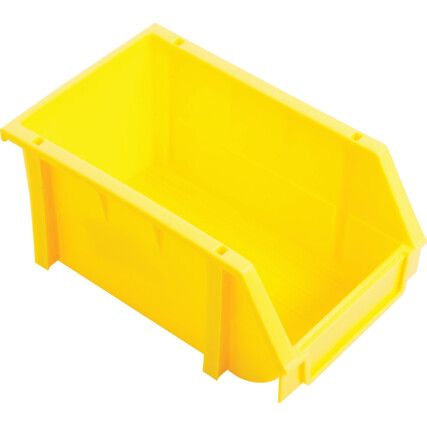 Storage Bins, Plastic, Yellow, 157x237x132mm