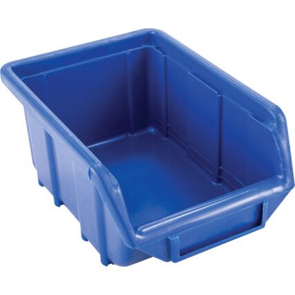 Storage Bins, Plastic, Blue, 110x165x75mm