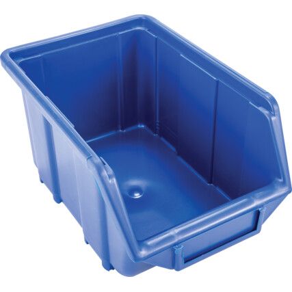 Storage Bins, Plastic, Blue, 155x240x125mm
