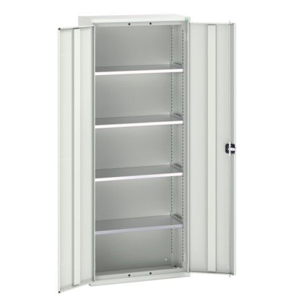 Verso Storage Cabinet, 2 Doors, Light Grey, 2000 x 800 x 350mm