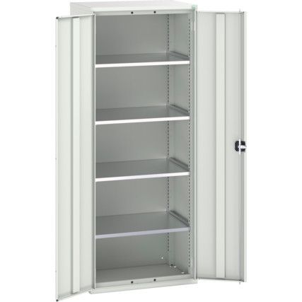 Verso Storage Cabinet, 2 Doors, Light Grey, 2000 x 800 x 550mm