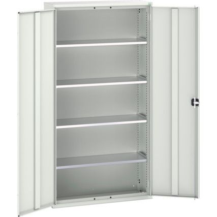 Verso Storage Cabinet, 2 Doors, Light Grey, 2000 x 1050 x 350mm