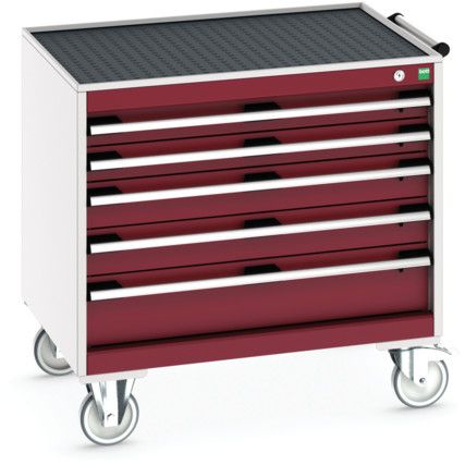 CUBIO MOBILE DRAWER CABINET 1050x650x980 W/ 5 DRAWERS