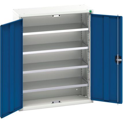 Verso Parts Bin Cupboard, 2 Doors, Blue, 1000 x 800 x 350mm