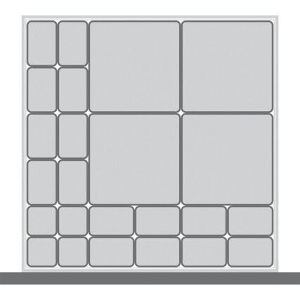 Draw Dividers For Use With 525 x 525 x 75mm Drawer, 24 Compartments