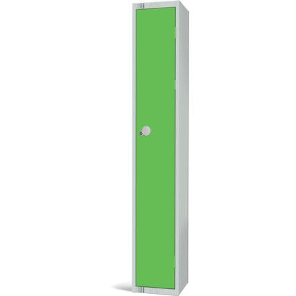 Compartment Locker, Single Door, Green, 1800 x 300 x 300mm