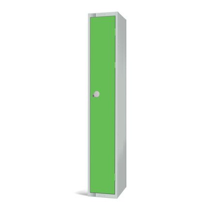 Compartment Locker, Single Door, Green, 1800 x 300 x 450mm
