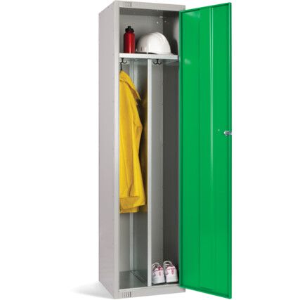 Clean and Dirty Lockers, Single Door, Green, 1800 x 450 x 450mm
