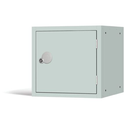 Cube Locker, Single Door, Mid Grey, 380 x 380 x 380mm