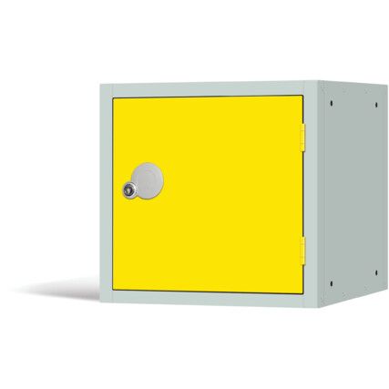 Cube Locker, Single Door, Yellow, 380 x 380 x 380mm