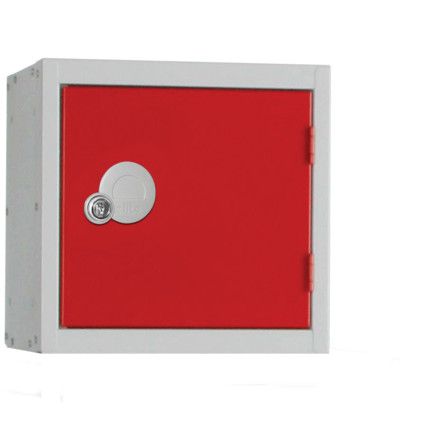 Cube Locker, Single Door, Red, 450 x 450 x 450mm