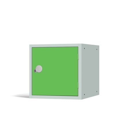 Cube Locker, Single Door, Green, 450 x 450 x 450mm