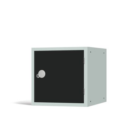 Cube Locker, Single Door, Black, 450 x 450 x 450mm