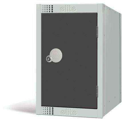 Quarto Locker, Single Door, Dark Grey, 512 x 300 x 450mm