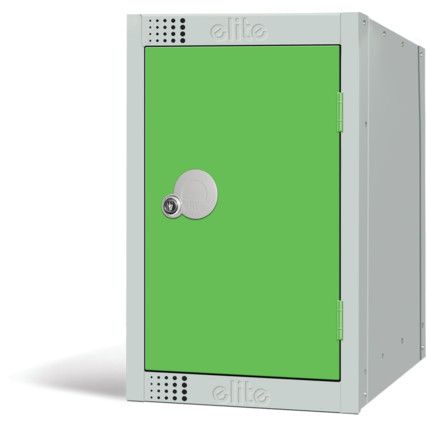 Quarto Locker, Single Door, Green, 512 x 300 x 450mm