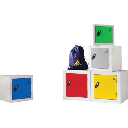 Cube Locker, Single Door, Silver, 460 x 460 x 460mm