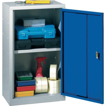 Storage Cabinet, Single Door, Blue, 684 x 450 x 300mm
