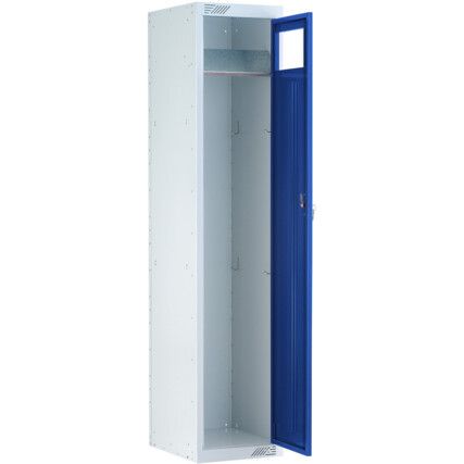 Garment Collection Locker, Single Door, Blue, 1778 x 381 x 457mm
