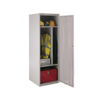Workwear Locker, Single Door, Grey, 1800 x 600 x 600mm