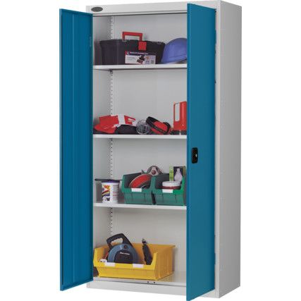 Storage Cabinet, 2 Doors, Blue, 1780 x 915 x 460mm