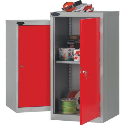 Storage Cabinet, Single Door, Red, 890 x 460 x 460mm