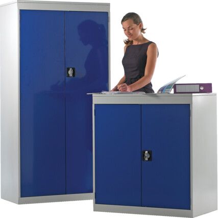 Storage Cabinet, 2 Doors, Blue, 1820 x 915 x 505mm